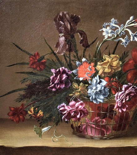 Tableaux et dessins Tableaux XVIIIe siècle - Nature morte de fleurs - Maître des Fleurs Guardeschi, attribué